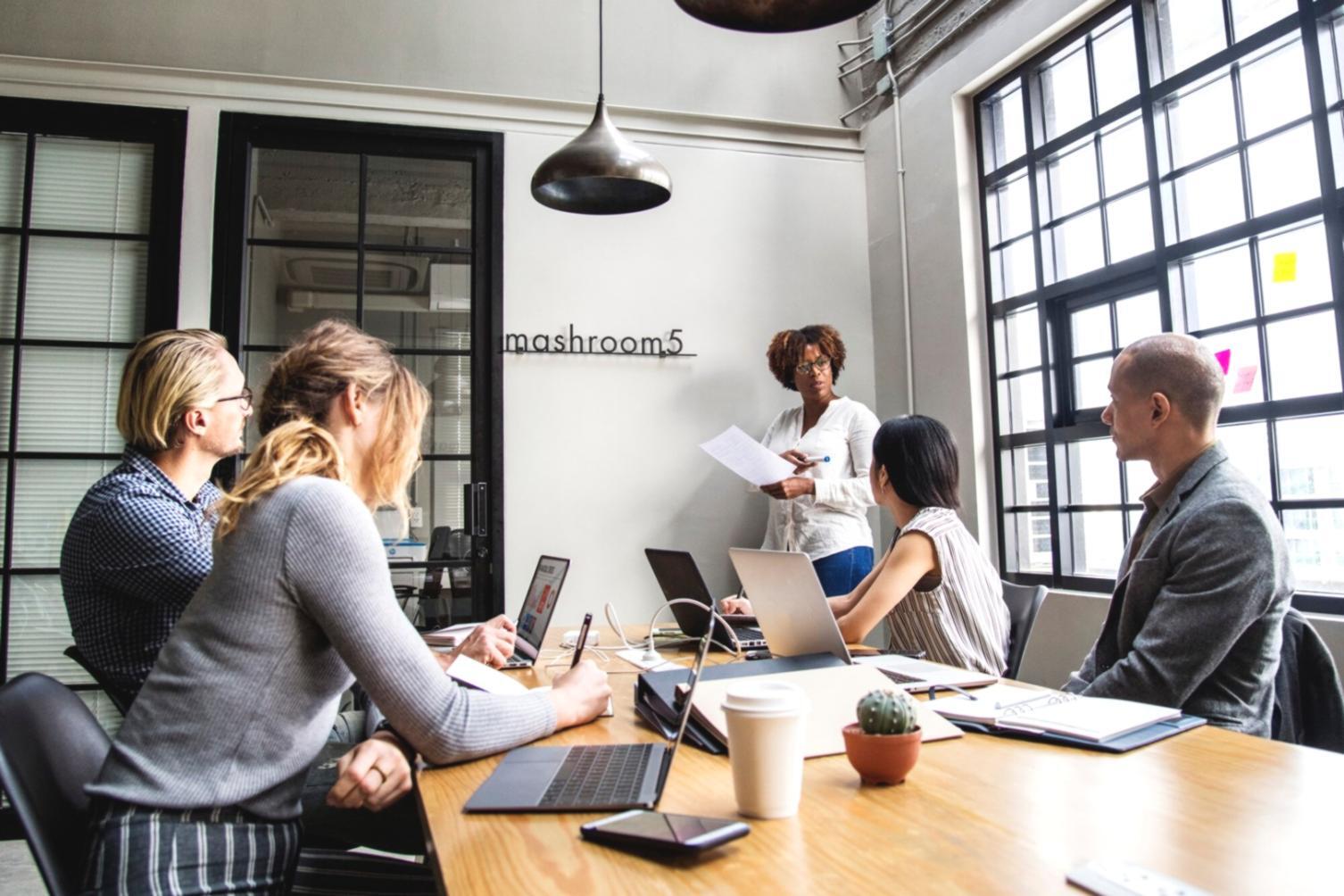 Financial planning workspace with modern budgeting tools